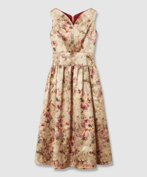 allureville / アルアバイル ミニ丈・ひざ丈ワンピース | 【LOULOU WILLOUGHBY】BHARAT SILK ハートネックワンピース | 詳細8