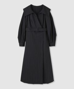 allureville / アルアバイル ロング・マキシ丈ワンピース | 【LOULOU WILLOUGHBY】Ｗ先染めセーラーカラーワンピース