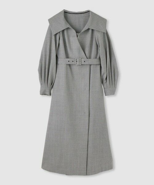 allureville / アルアバイル ロング・マキシ丈ワンピース | 【LOULOU WILLOUGHBY】Ｗ先染めセーラーカラーワンピース | 詳細6