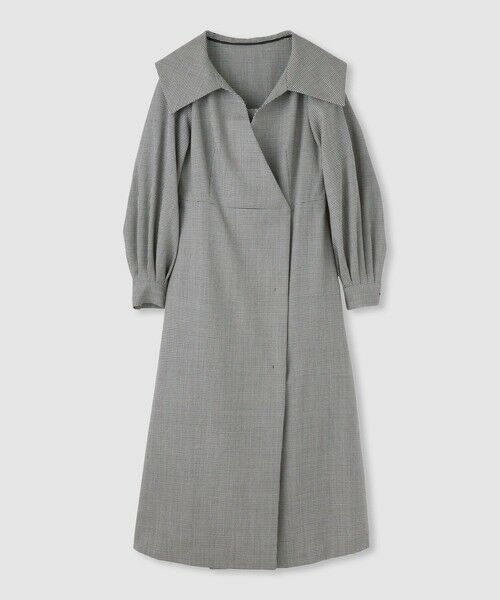 allureville / アルアバイル ロング・マキシ丈ワンピース | 【LOULOU WILLOUGHBY】Ｗ先染めセーラーカラーワンピース | 詳細8