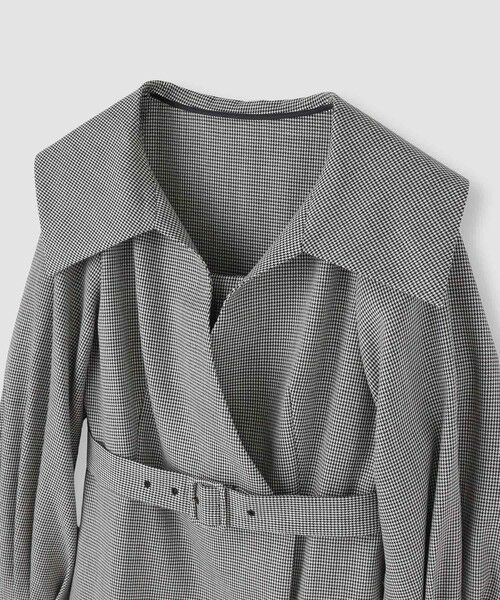 allureville / アルアバイル ロング・マキシ丈ワンピース | 【LOULOU WILLOUGHBY】Ｗ先染めセーラーカラーワンピース | 詳細9