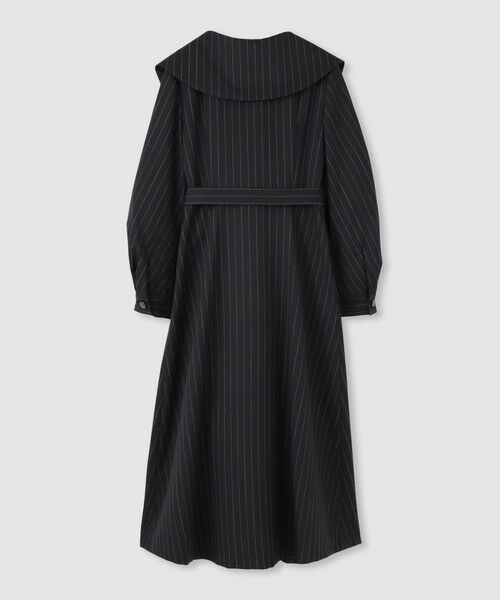 allureville / アルアバイル ロング・マキシ丈ワンピース | 【LOULOU WILLOUGHBY】Ｗ先染めセーラーカラーワンピース | 詳細17