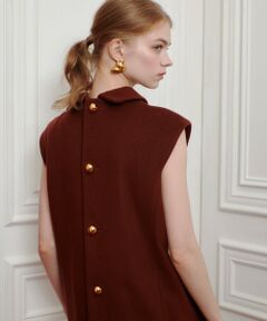 allureville / アルアバイル ミニ丈・ひざ丈ワンピース | 【LOULOU WILLOUGHBY】ビーバーステンカラーワンピース