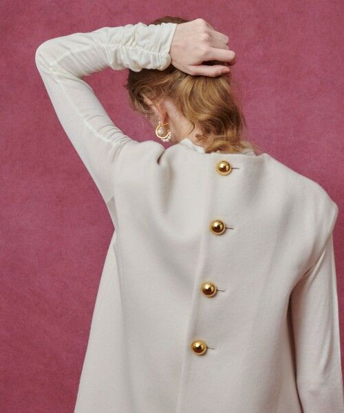 allureville / アルアバイル ミニ丈・ひざ丈ワンピース | 【LOULOU WILLOUGHBY】ビーバーステンカラーワンピース | 詳細8