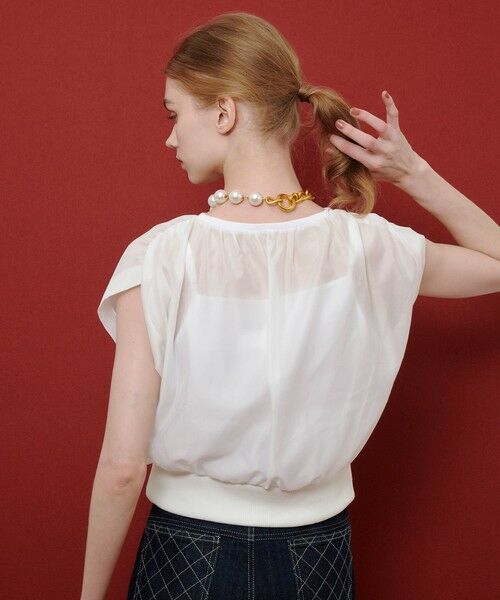 tシャツ 「LOULOU WILLOUGHBY」キャミソールドッキングプルオーバー レディース LOULOU WILLOUGHBY】レースドッキングプルオーバーブラウス