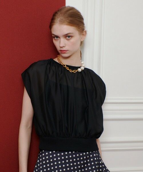 allureville / アルアバイル カットソー | 【LOULOU WILLOUGHBY】キャミソールドッキングプルオーバー | 詳細12