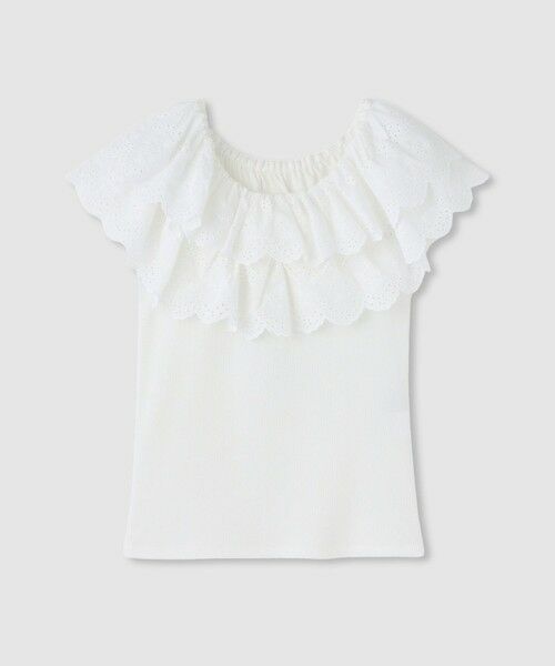 allureville / アルアバイル カットソー | 【LOULOU WILLOUGHBY】レーススカラッププルオーバー | 詳細4