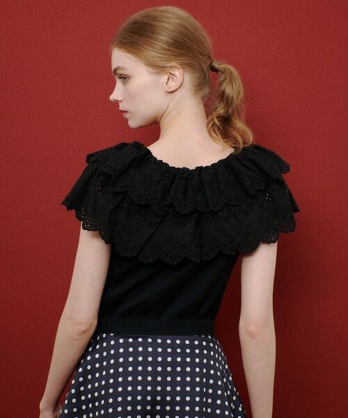 allureville / アルアバイル カットソー | 【LOULOU WILLOUGHBY】レーススカラッププルオーバー | 詳細12