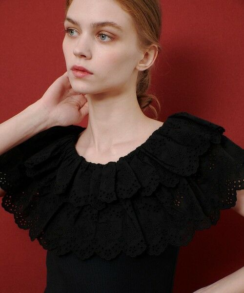 allureville / アルアバイル カットソー | 【LOULOU WILLOUGHBY】レーススカラッププルオーバー | 詳細13