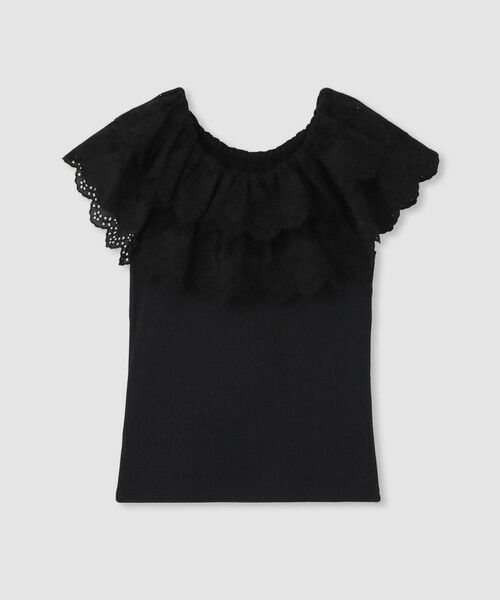 allureville / アルアバイル カットソー | 【LOULOU WILLOUGHBY】レーススカラッププルオーバー | 詳細14