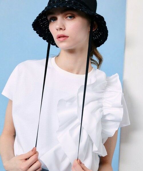 allureville / アルアバイル カットソー | 【LOULOU WILLOUGHBY】ギャザーレイヤーTシャツ | 詳細1