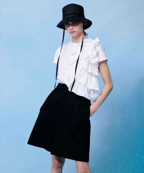 allureville / アルアバイル カットソー | 【LOULOU WILLOUGHBY】ギャザーレイヤーTシャツ | 詳細4