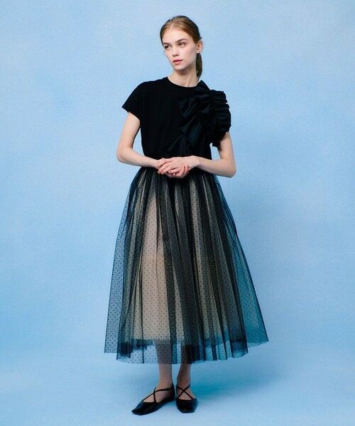 allureville / アルアバイル カットソー | 【LOULOU WILLOUGHBY】ギャザーレイヤーTシャツ | 詳細14