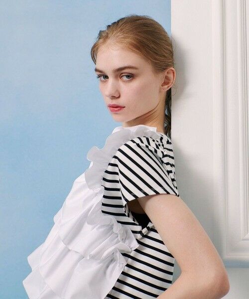 allureville / アルアバイル カットソー | 【LOULOU WILLOUGHBY】ギャザーレイヤーTシャツ | 詳細19