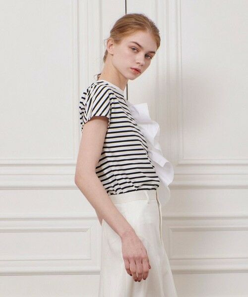 allureville / アルアバイル カットソー | 【LOULOU WILLOUGHBY】ギャザーレイヤーTシャツ | 詳細21