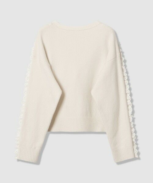 allureville / アルアバイル ニット・セーター | 【LOULOU WILLOUGHBY】ショルダーレース釦プルオーバー | 詳細4