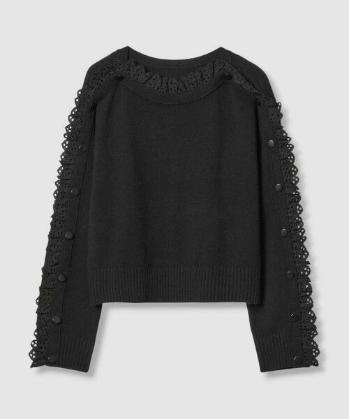 allureville / アルアバイル ニット・セーター | 【LOULOU WILLOUGHBY】ショルダーレース釦プルオーバー | 詳細17
