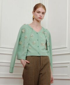 allureville / アルアバイル カーディガン・ボレロ | 【LOULOU WILLOUGHBY】ビーズフラワーカーディガン