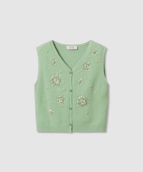 allureville / アルアバイル ニット・セーター | 【LOULOU WILLOUGHBY】ビーズフラワージレ | 詳細10