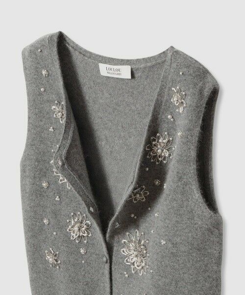 allureville / アルアバイル ニット・セーター | 【LOULOU WILLOUGHBY】ビーズフラワージレ | 詳細18
