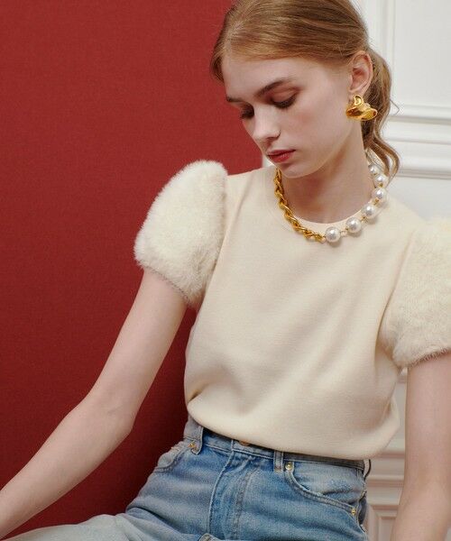 allureville / アルアバイル ニット・セーター | WEB限定【LOULOU WILLOUGHBY】フェザースリーブプルオーバー | 詳細1