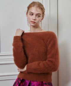 allureville / アルアバイル ニット・セーター | 【LOULOU WILLOUGHBY】カシミヤブレンドファー加工プルオーバー