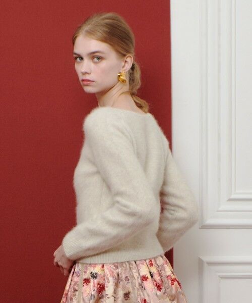 allureville / アルアバイル ニット・セーター | 【LOULOU WILLOUGHBY】カシミヤブレンドファー加工プルオーバー | 詳細3