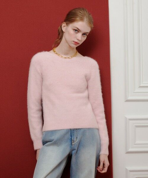 allureville / アルアバイル ニット・セーター | 【LOULOU WILLOUGHBY】カシミヤブレンドファー加工プルオーバー | 詳細9