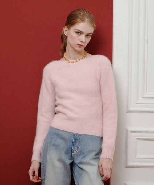 allureville / アルアバイル ニット・セーター | 【LOULOU WILLOUGHBY】カシミヤブレンドファー加工プルオーバー | 詳細11