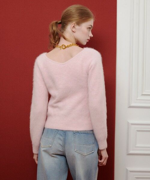 allureville / アルアバイル ニット・セーター | 【LOULOU WILLOUGHBY】カシミヤブレンドファー加工プルオーバー | 詳細12