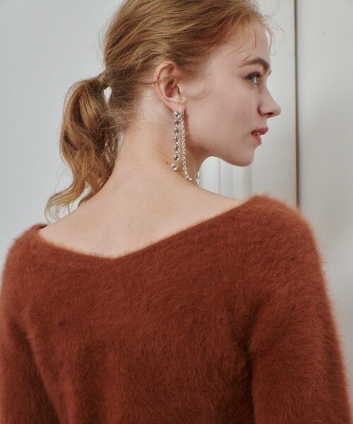 allureville / アルアバイル ニット・セーター | 【LOULOU WILLOUGHBY】カシミヤブレンドファー加工プルオーバー | 詳細18