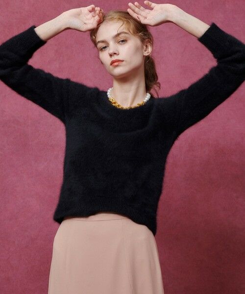 allureville / アルアバイル ニット・セーター | 【LOULOU WILLOUGHBY】カシミヤブレンドファー加工プルオーバー | 詳細24