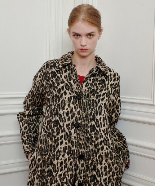 allureville / アルアバイル ダッフルコート | 【LOULOU WILLOUGHBY】ARGENTIレオパードJQコート | 詳細2