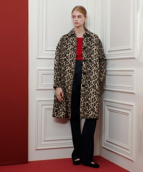 allureville / アルアバイル ダッフルコート | 【LOULOU WILLOUGHBY】ARGENTIレオパードJQコート | 詳細3