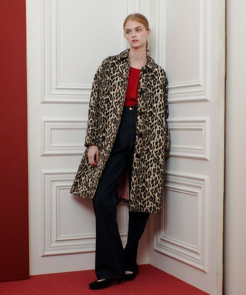 allureville / アルアバイル ダッフルコート | 【LOULOU WILLOUGHBY】ARGENTIレオパードJQコート | 詳細4