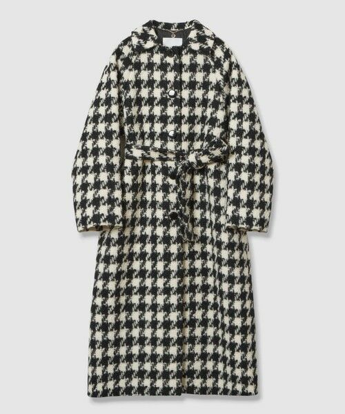 allureville / アルアバイル ダッフルコート | 【LOULOU WILLOUGHBY】ロービング千鳥ロングコート | 詳細6