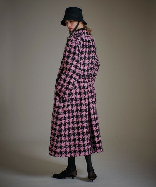 allureville / アルアバイル ダッフルコート | 【LOULOU WILLOUGHBY】ロービング千鳥ロングコート | 詳細17