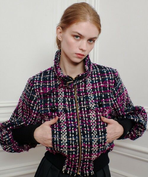 allureville / アルアバイル ブルゾン | 【LOULOU WILLOUGHBY】CLARENSONツイードブルゾン | 詳細1