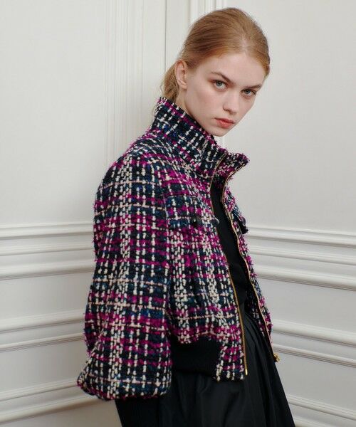 allureville / アルアバイル ブルゾン | 【LOULOU WILLOUGHBY】CLARENSONツイードブルゾン | 詳細4