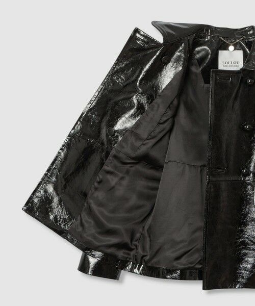 allureville / アルアバイル ブルゾン | 【LOULOU WILLOUGHBY】クラッシュエナメルレザーブルゾン | 詳細10