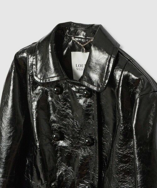 allureville / アルアバイル ブルゾン | 【LOULOU WILLOUGHBY】クラッシュエナメルレザーブルゾン | 詳細7