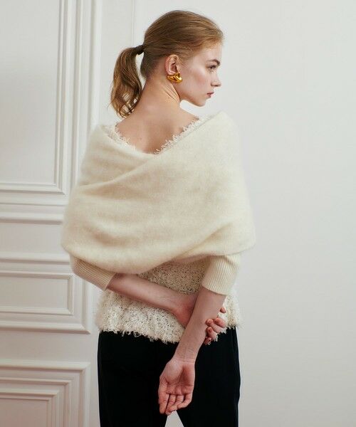 allureville / アルアバイル マフラー・ショール・スヌード・ストール | 【LOULOU WILLOUGHBY】クロスアームニット | 詳細3