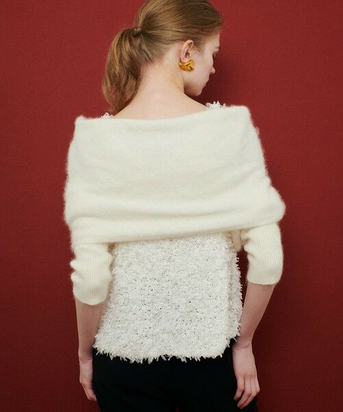 allureville / アルアバイル マフラー・ショール・スヌード・ストール | 【LOULOU WILLOUGHBY】クロスアームニット | 詳細5
