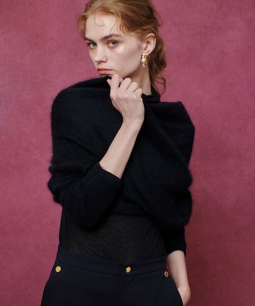 allureville / アルアバイル マフラー・ショール・スヌード・ストール | 【LOULOU WILLOUGHBY】クロスアームニット | 詳細10