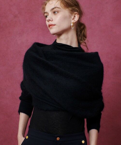 allureville / アルアバイル マフラー・ショール・スヌード・ストール | 【LOULOU WILLOUGHBY】クロスアームニット | 詳細9