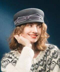 allureville / アルアバイル ハンチング・キャスケット・ベレー帽 | 【LOULOU WILLOUGHBY】ベロアリボンキャスケット