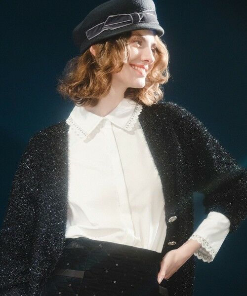 allureville / アルアバイル ハンチング・キャスケット・ベレー帽 | 【LOULOU WILLOUGHBY】ベロアリボンキャスケット | 詳細3