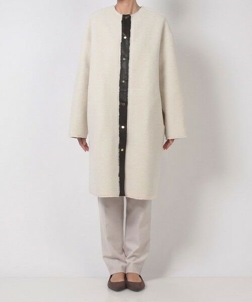allureville / アルアバイル ダッフルコート | リバーシブルノーカラーボアコート | 詳細10