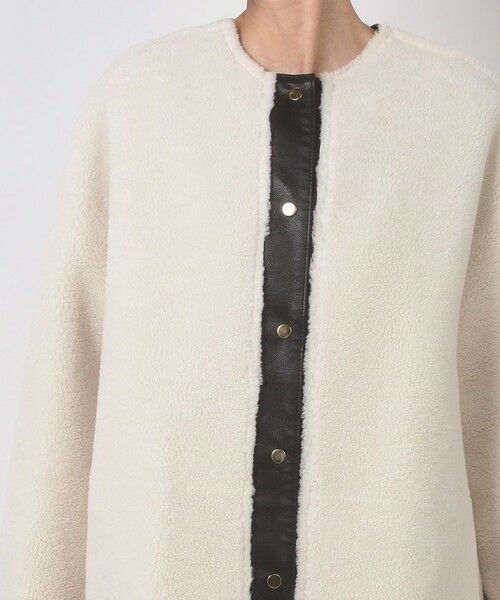 allureville / アルアバイル ダッフルコート | リバーシブルノーカラーボアコート | 詳細13