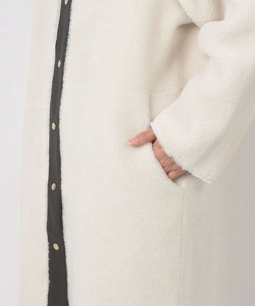allureville / アルアバイル ダッフルコート | リバーシブルノーカラーボアコート | 詳細14